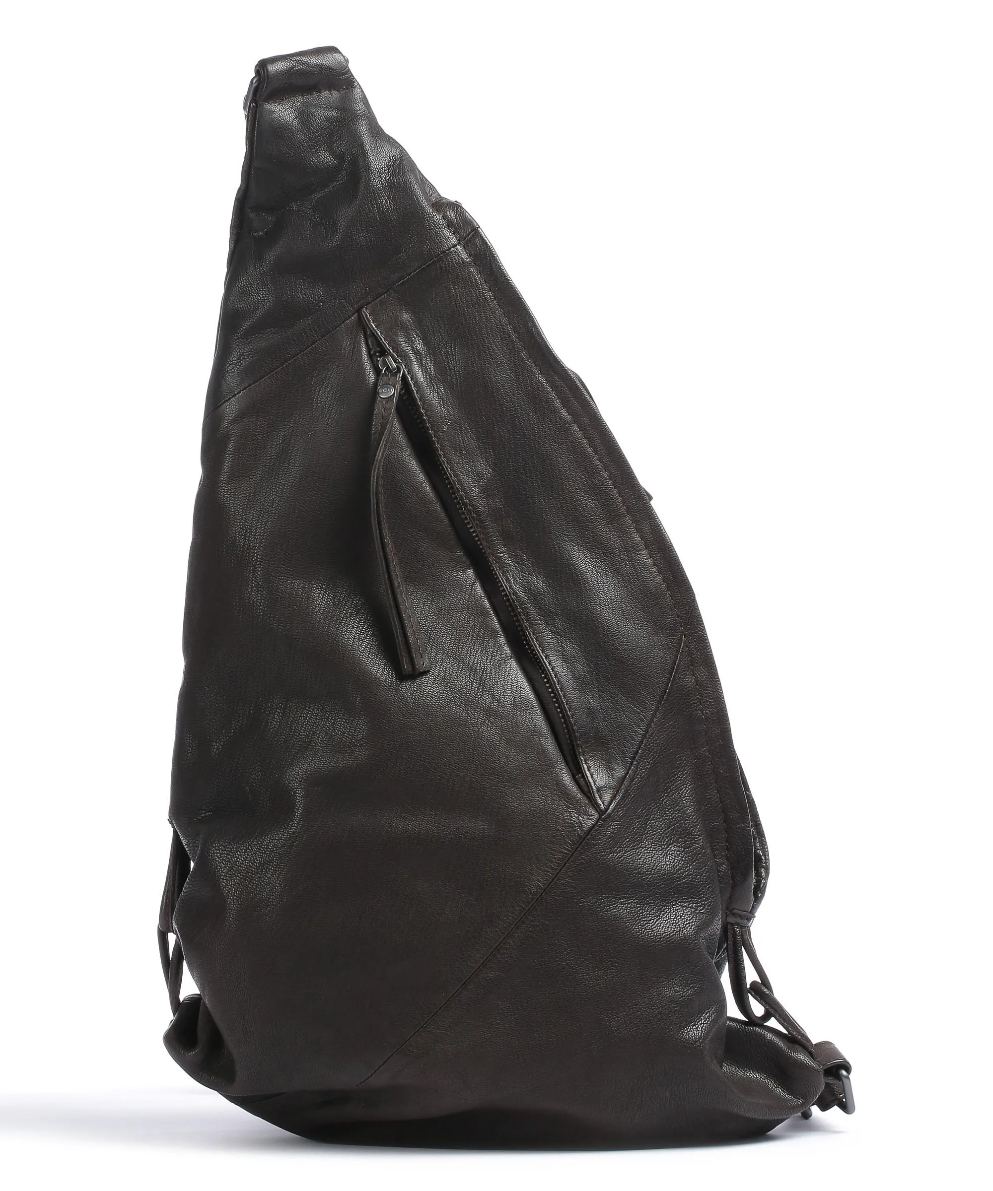  Aunts & Uncles Guerilla Gardeners Layla Borsa sling pelle a grana fine marrone scuro  