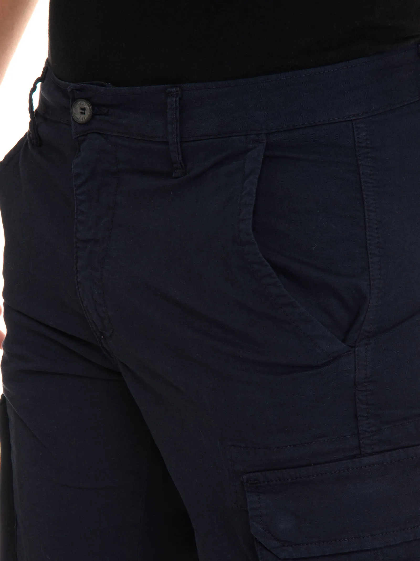 Bermuda con tasconi Blu Quality First Uomo