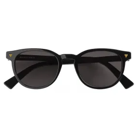 Bottega Veneta - Occhiali da Sole Soft Panthos in Acetato Riciclato - Nero Grigio - Occhiali da Sole - Bottega Veneta Eyewear