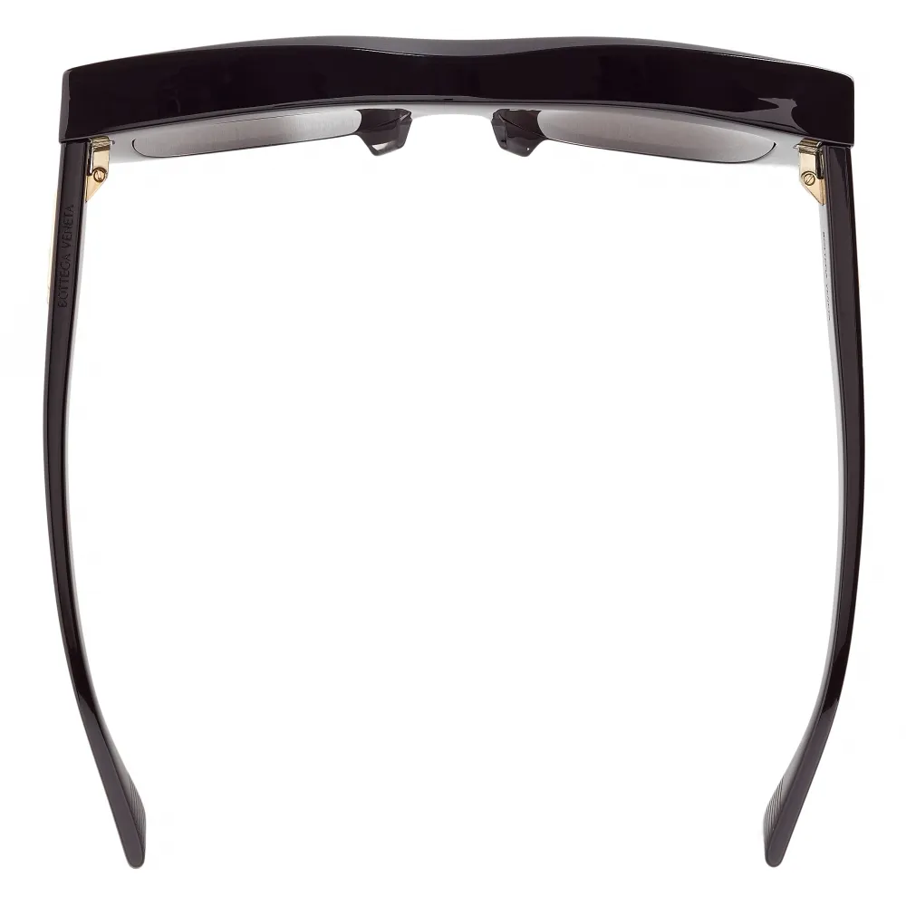 Bottega Veneta - Occhiali da Sole Visor Quadrati in Acetato Riciclato - Nero Grigio - Occhiali da Sole - Bottega Veneta Eyewear