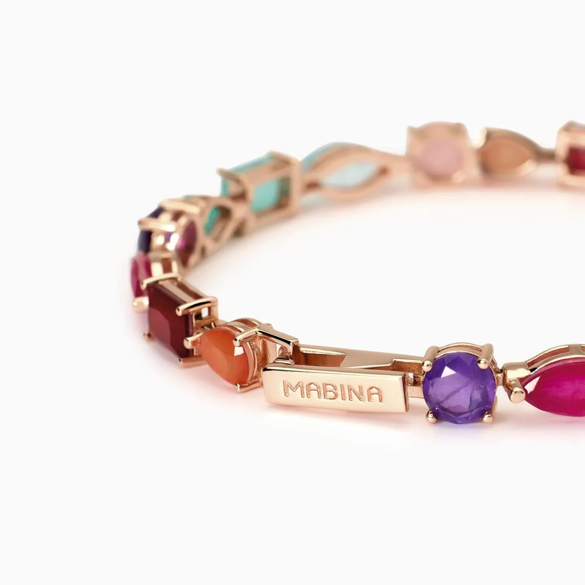 Bracciale placcato oro rosa con fusion stone    Santorini