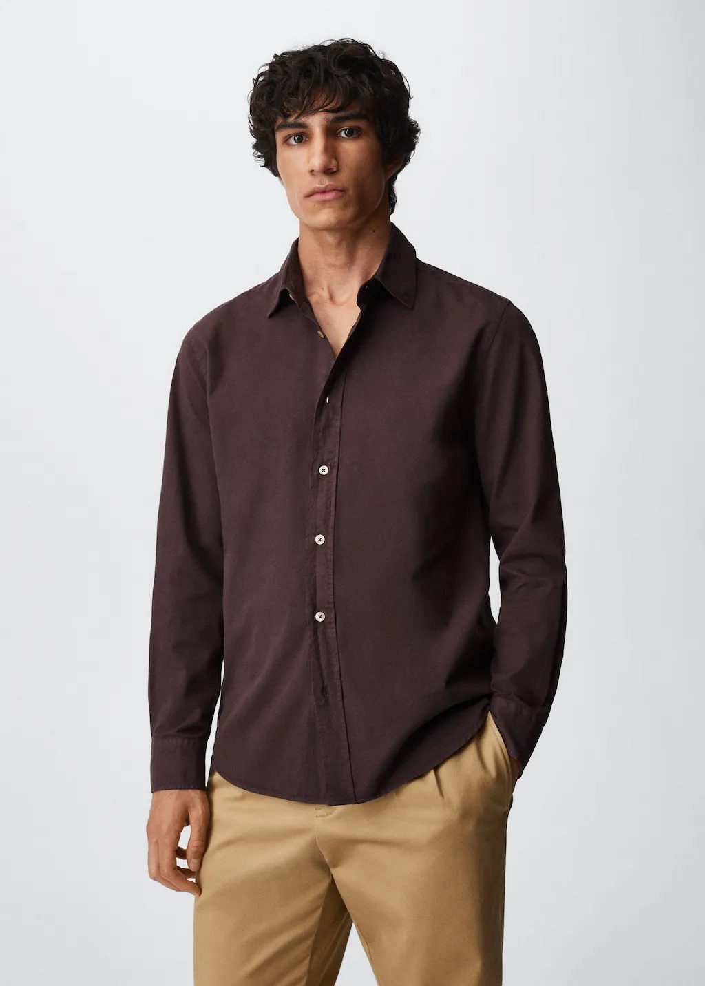 Camicia cotone slim fit