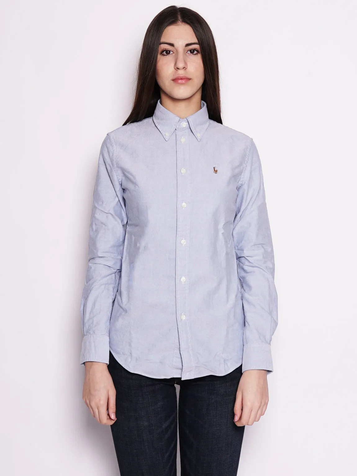 Camicia Oxford Celeste