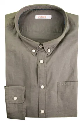 Camicia Uomo Sun 68 Verde Militare