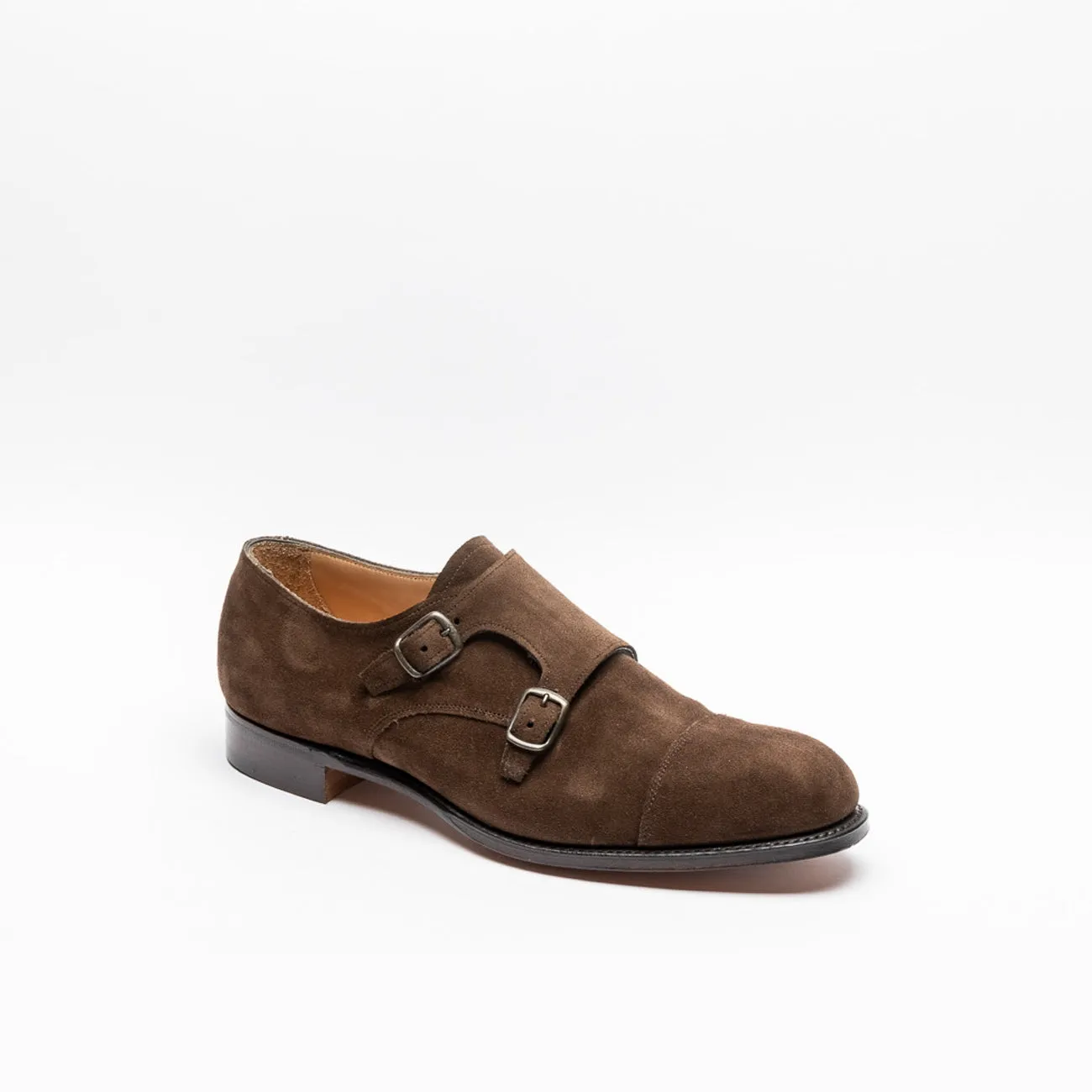 Cheaney Joseph & Sons Doppia fibbia Cheaney Joseph & Sons Edmund in camoscio marrone