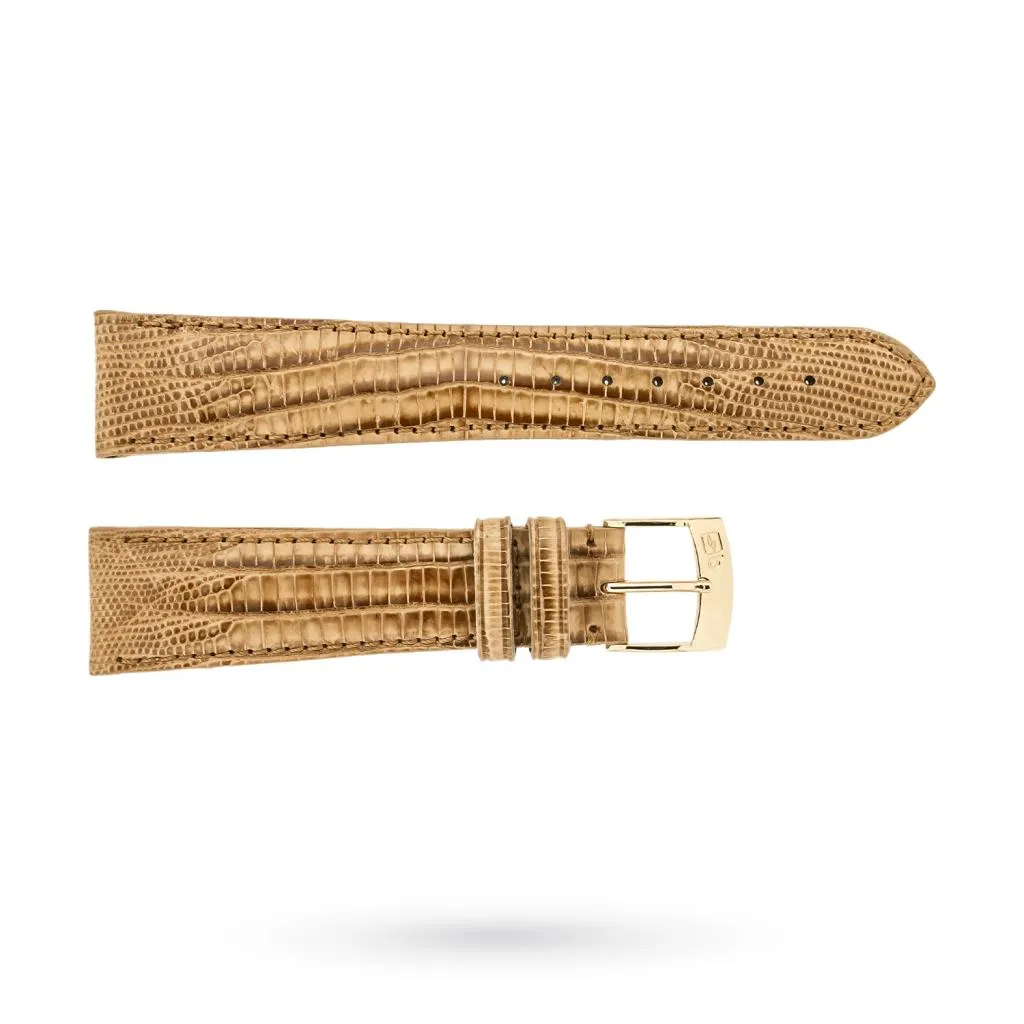 Cinturino lucertola tejus beige 20-16mm