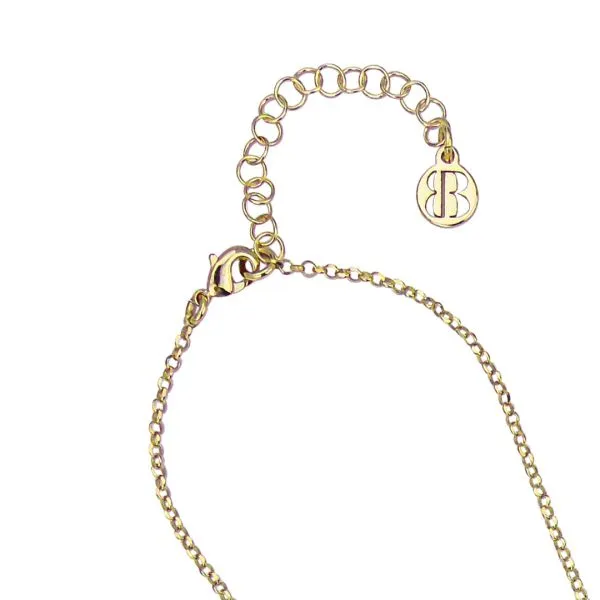 Collana con cuore pendente e cristallo color quarzo rosa 2    