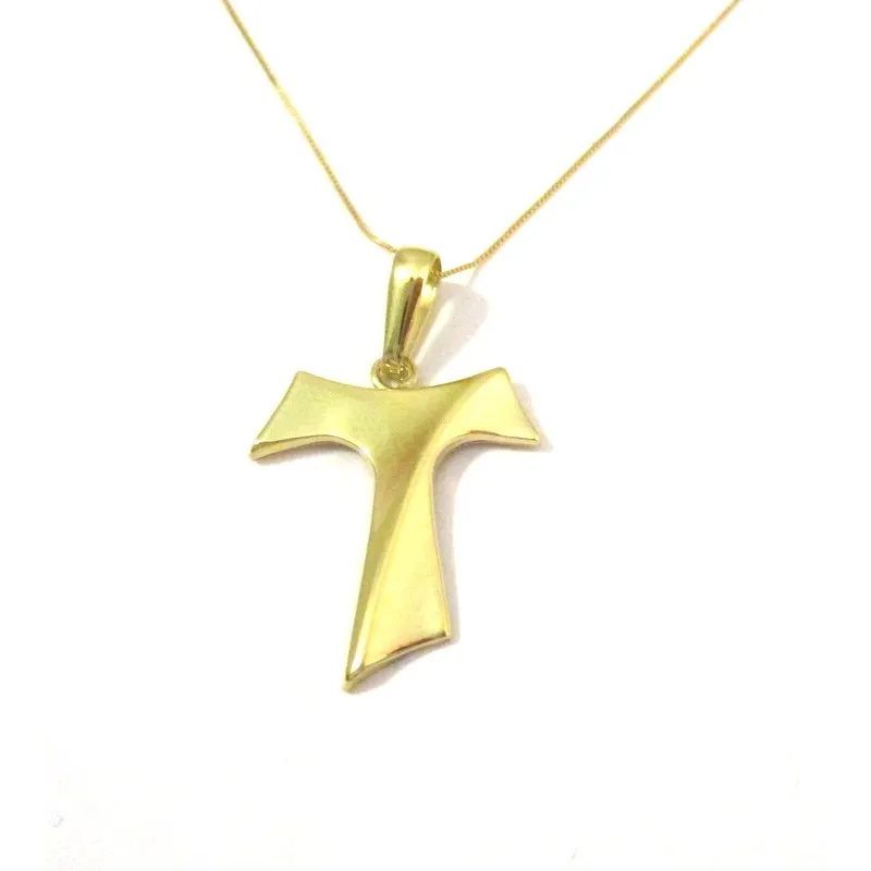 COLLANA CON TAU IN ORO GIALLO 18 KT