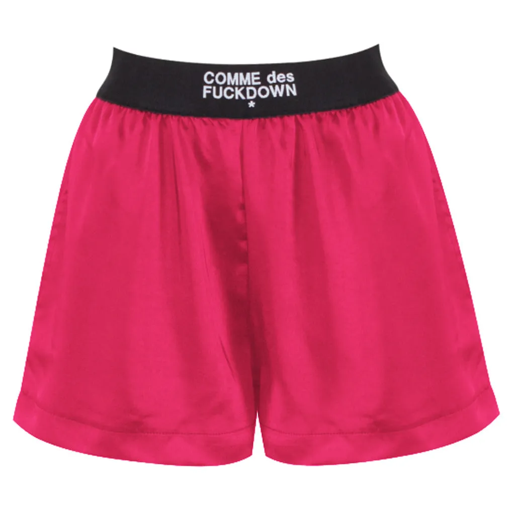 Comme Des Fuckdown shorts fucsia   