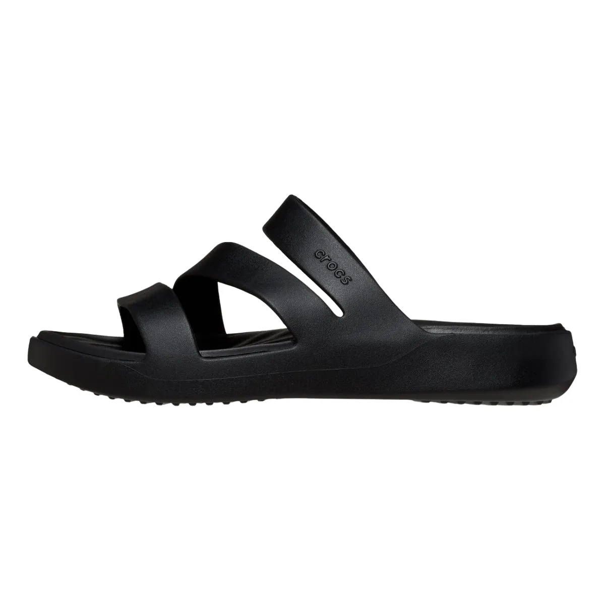 Crocs ciabatta sandalo Fuga Strappy da donna 209587-001 nero