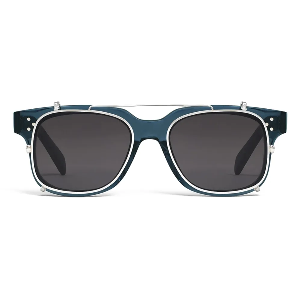 Céline - Occhiali da Sole Black Frame 51 in Acetato e Metallo - Blu Trasparente - Occhiali da Sole - Céline Eyewear