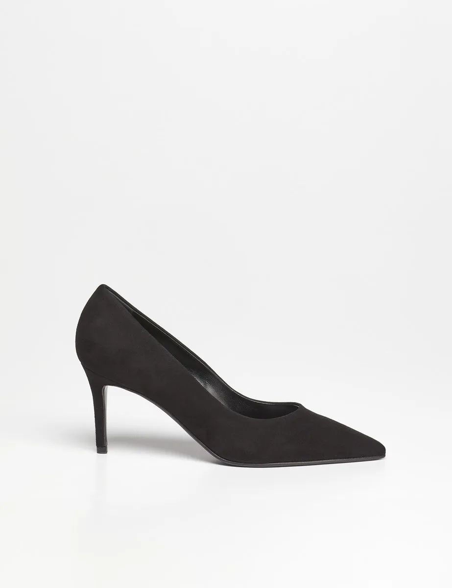 decollete camoscio nero