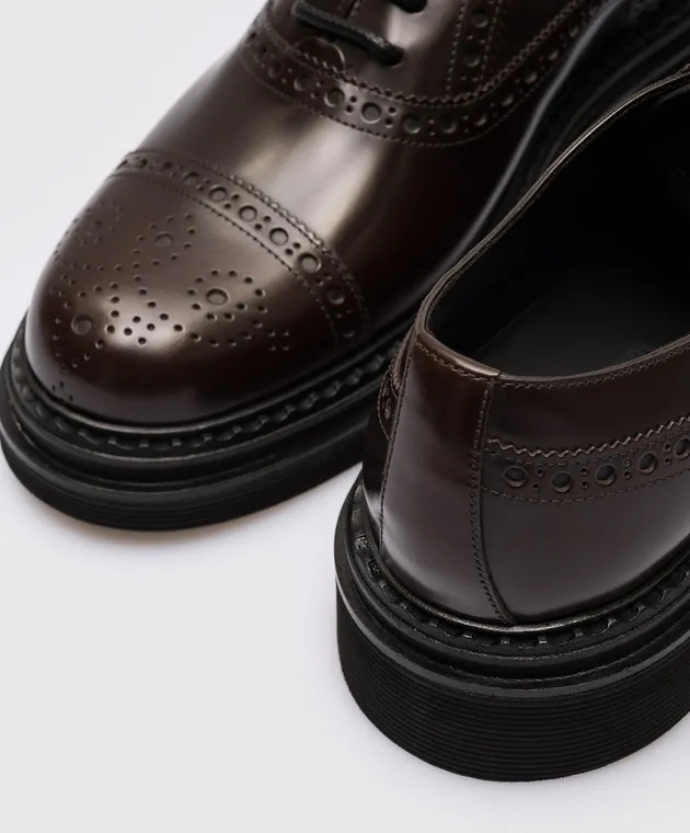 Dolce&Gabbana Oxford in pelle marrone A20159A1203