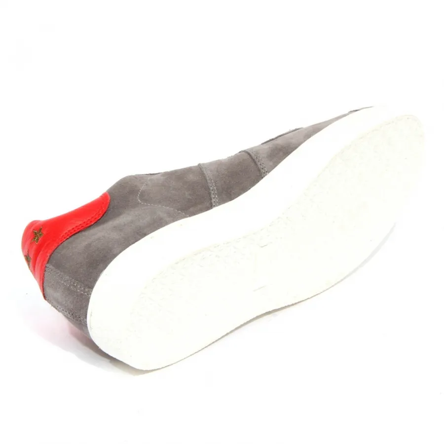 H0055 sneaker uomo PANTOFOLA D'ORO UNLIMITED EDITION grey suede shoes men