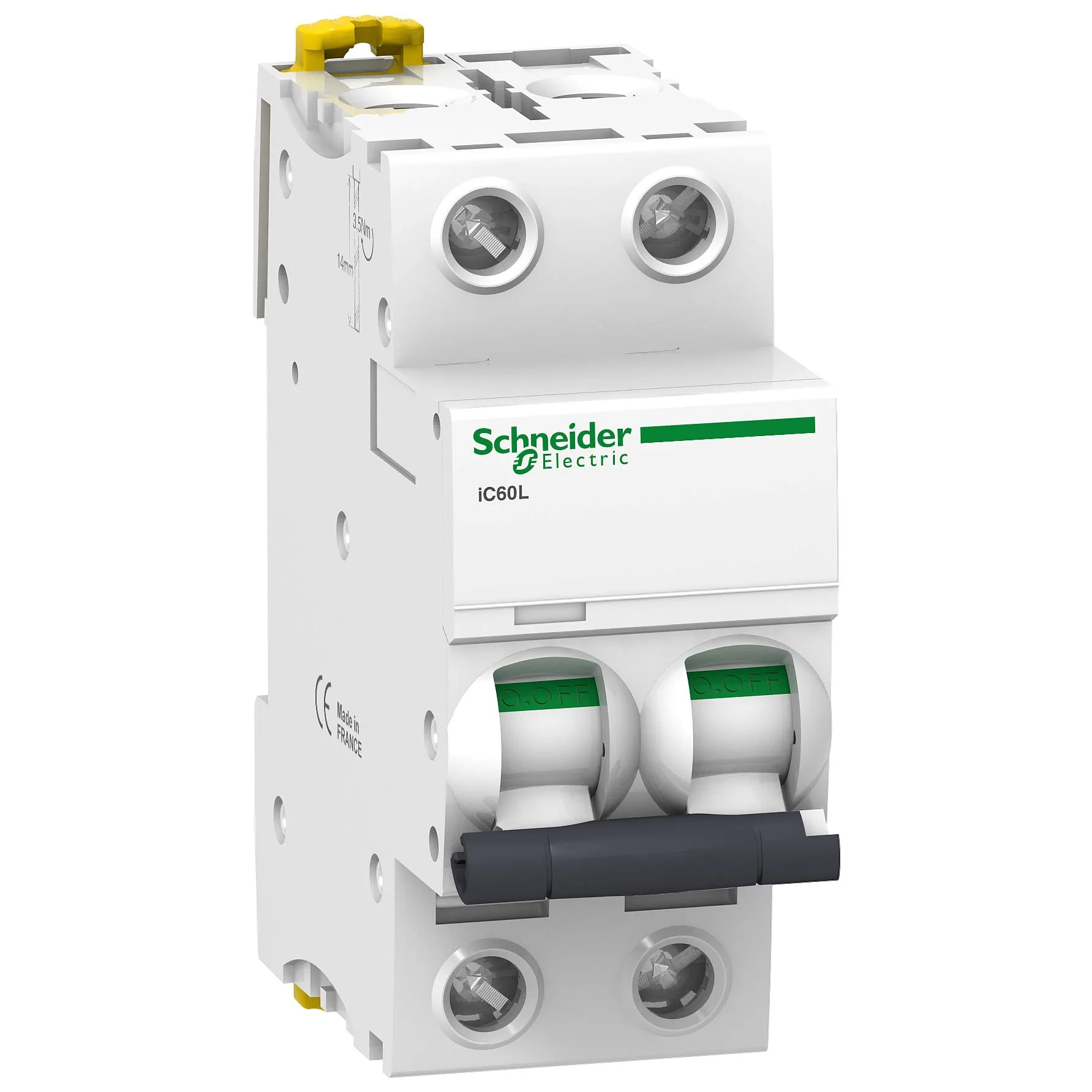 Interruttore magnetotermico Schneider Electric, 2P 63A 15 kA, Tipo B