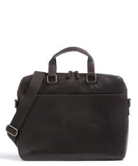 Leonhard Heyden Dakota Cartella 15″ pelle di vacchetta finemente grana marrone scuro  