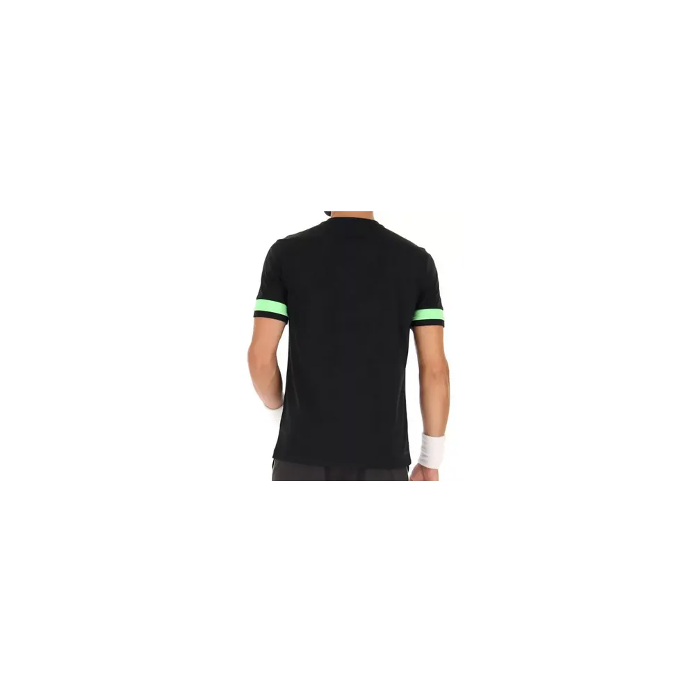 LOTTO - SUPERRAPIDA V TEE - ALL BLACK / GREEN APPLE NEO - UOMO - 215508 - 1TA