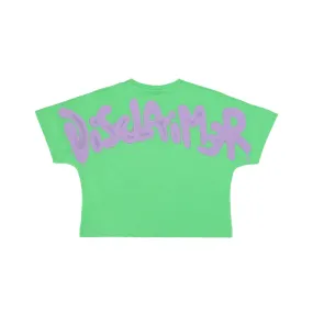 maglietta corta donna back big logo tee LIME/ST LILAC