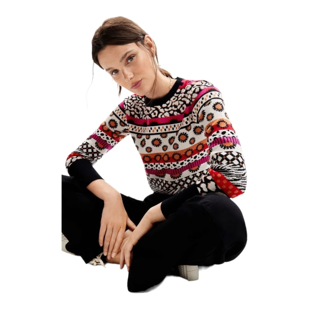 Maglioncino Pullover Desigual 23WWJF49 3092 rojo