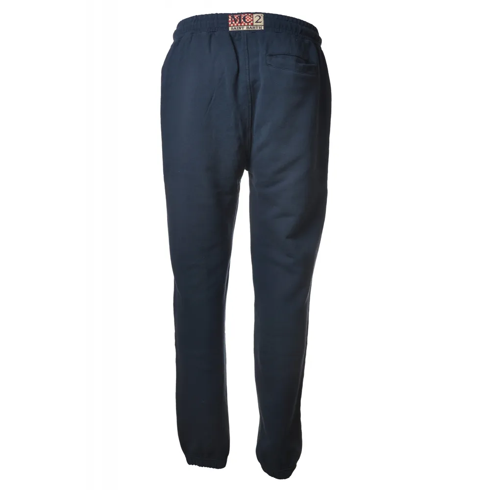 MC2 Saint Barth - Pantalone Sportivo con Elastico in Vita - Blu - Luxury Exclusive Collection