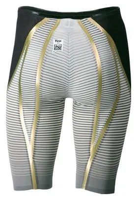 Michael Phelps Mens Jammer Matrix Tech Suit Costume da bagno nero / bianco