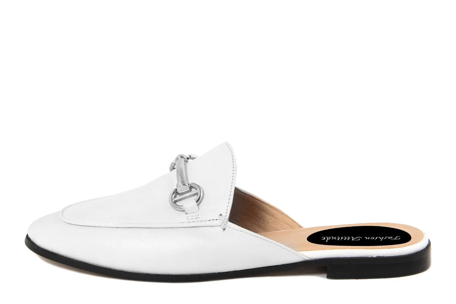 Mule e zoccoli Donna In Pelle Bianco