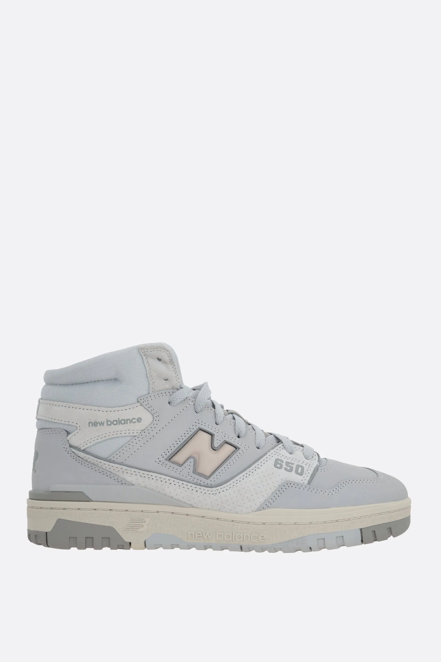 NEW BALANCE sneaker high-top 650 in nabuk e mesh