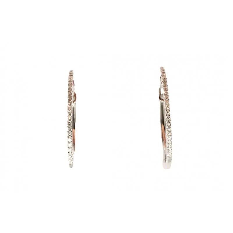 orecchini donna Giorgio Visconti oro bianco 750 e diamanti modello bbx35745