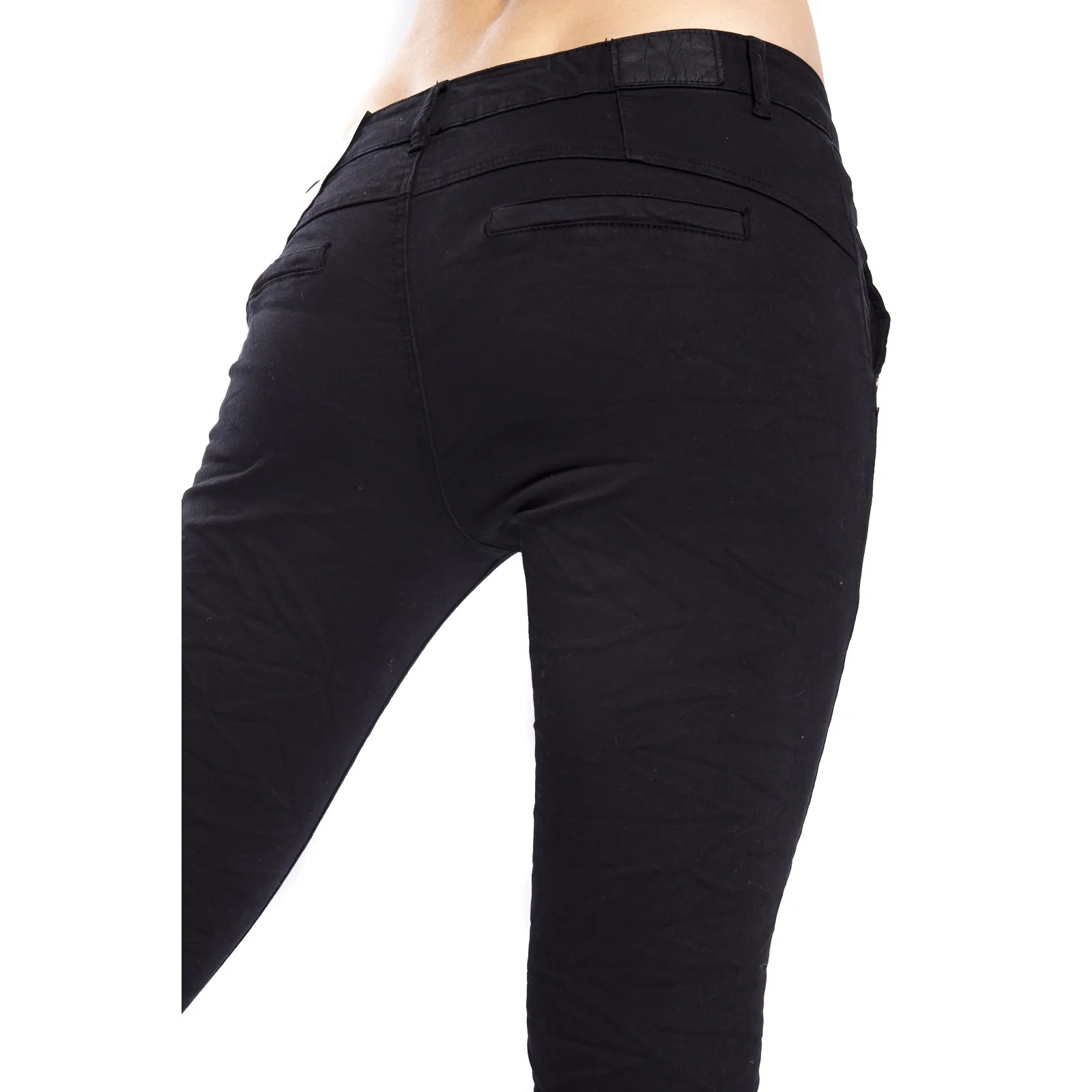 Pantalone donna cinos baggy NERO CY551-1