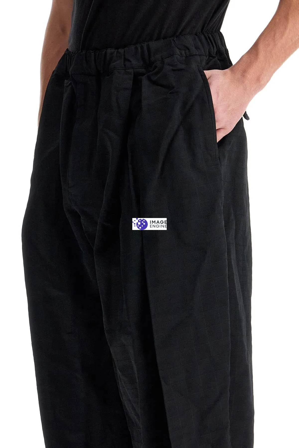 Pantaloni harem con contropieghe