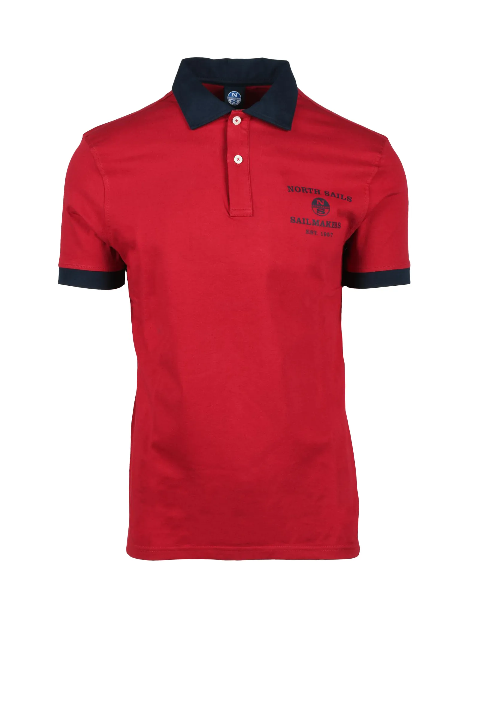 Polo manica corta NORTH SAILS  Rosso