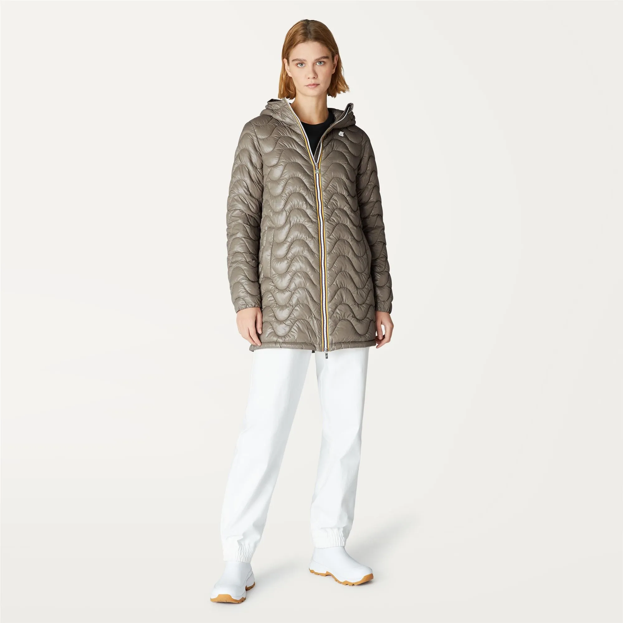 SOPHIE QUILTED WARM BEIGE TAUPE