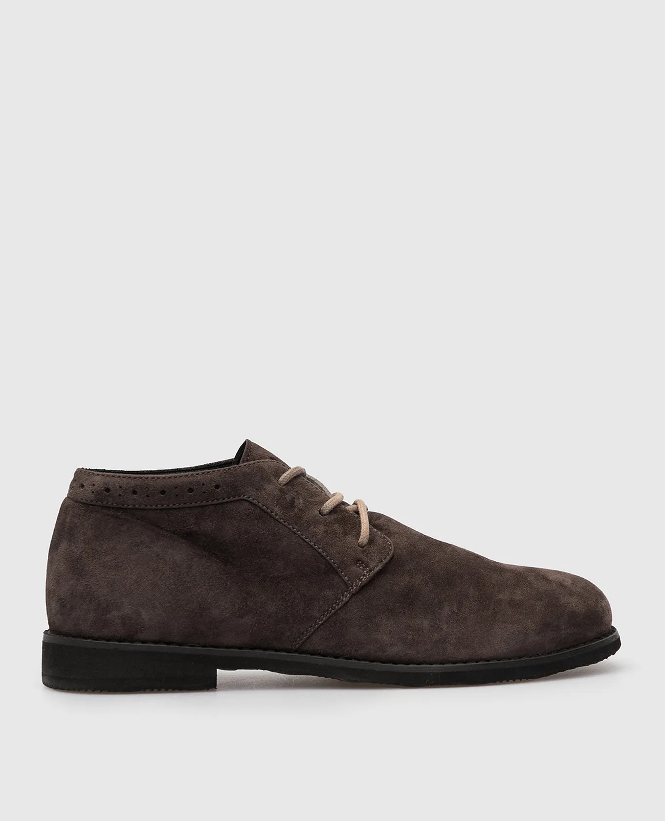 Stefano Ricci Deserti in pelle scamosciata marrone scuro per bambini YRU514G821SD
