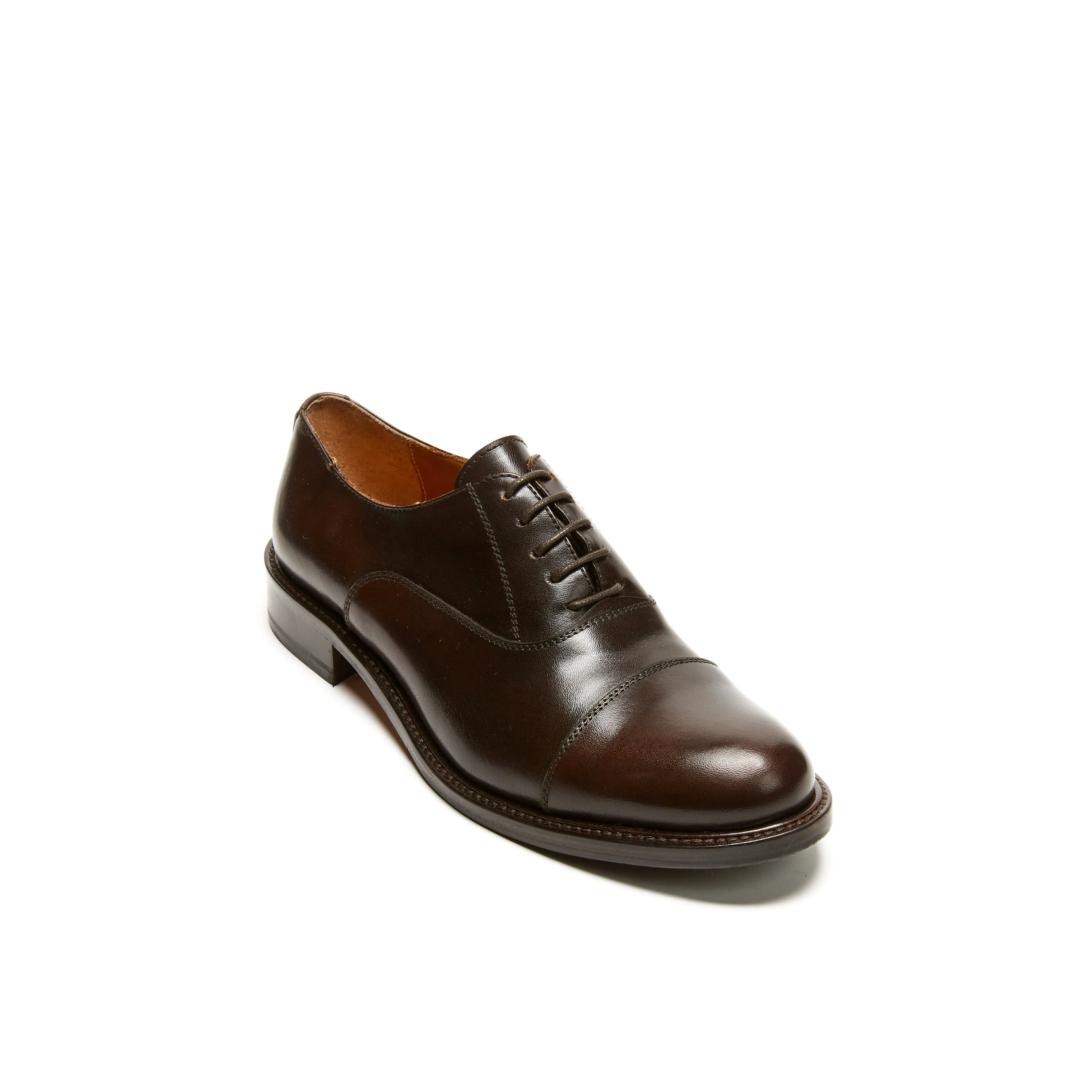 Straight cap oxford dark brown