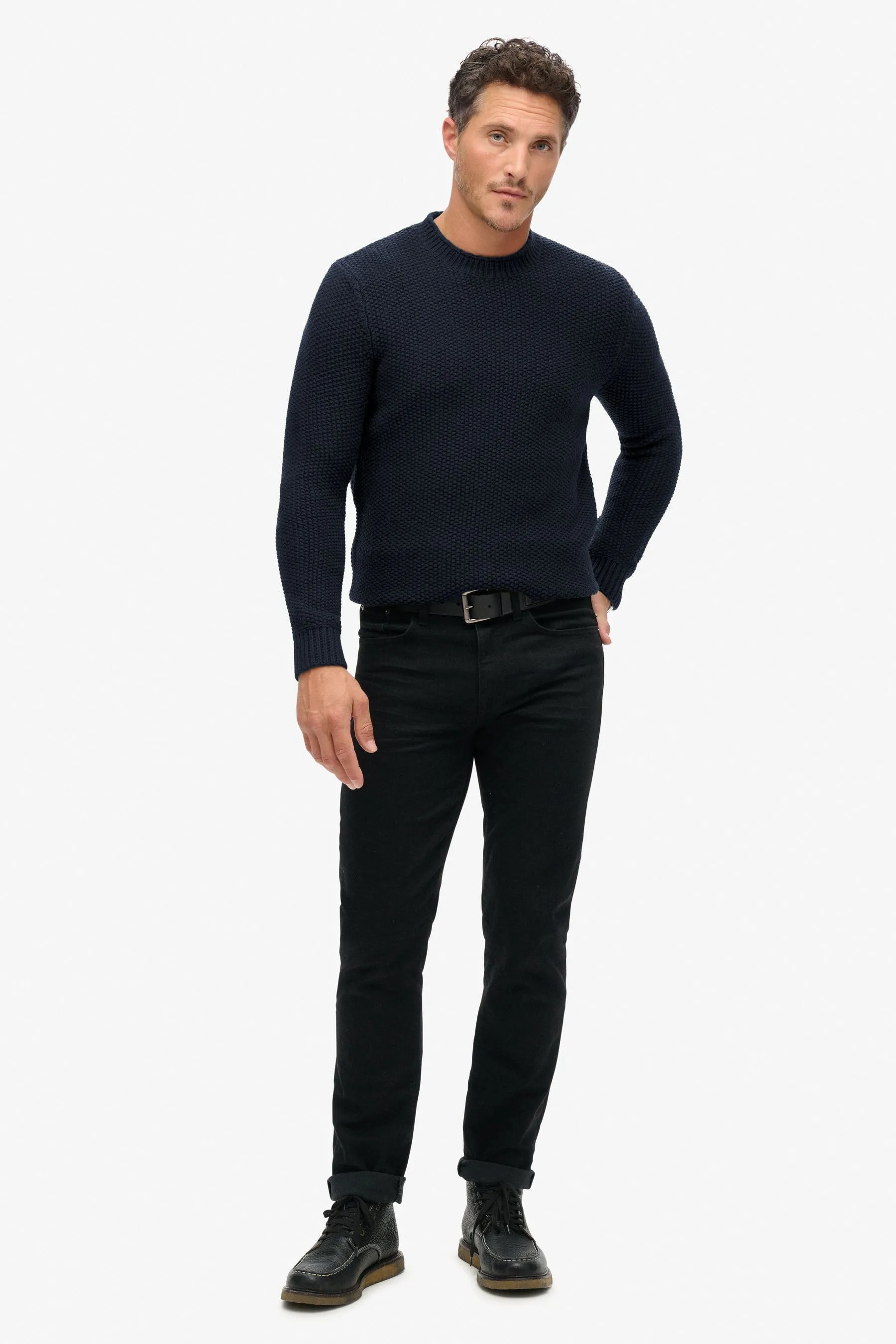 Superdry Merchant Textured Crew Jumper    