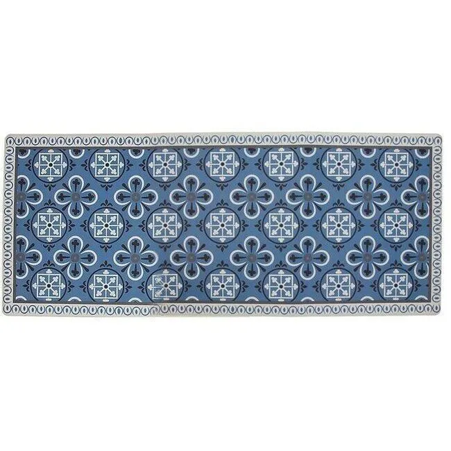 Tappeto da cucina 1,20 x 0,50 m Blu idraulico