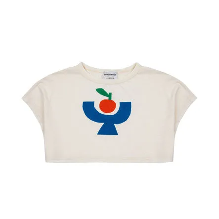 Tomato Plate cropped t-shirt