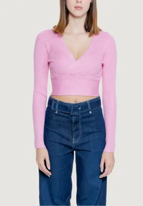 Top Only Onlhonor Ls V-Neck Cc Knt Rosa