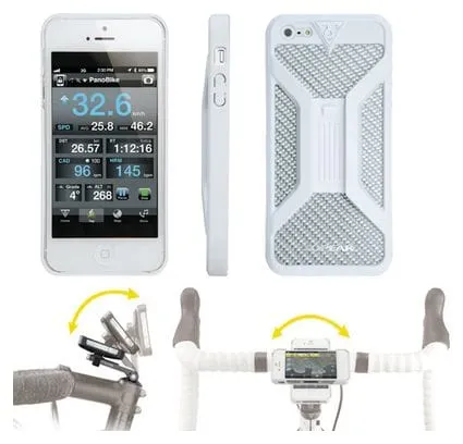 TOPEAK Supporto Caso RIDECASE II per Iphone 4 e 4S bianco