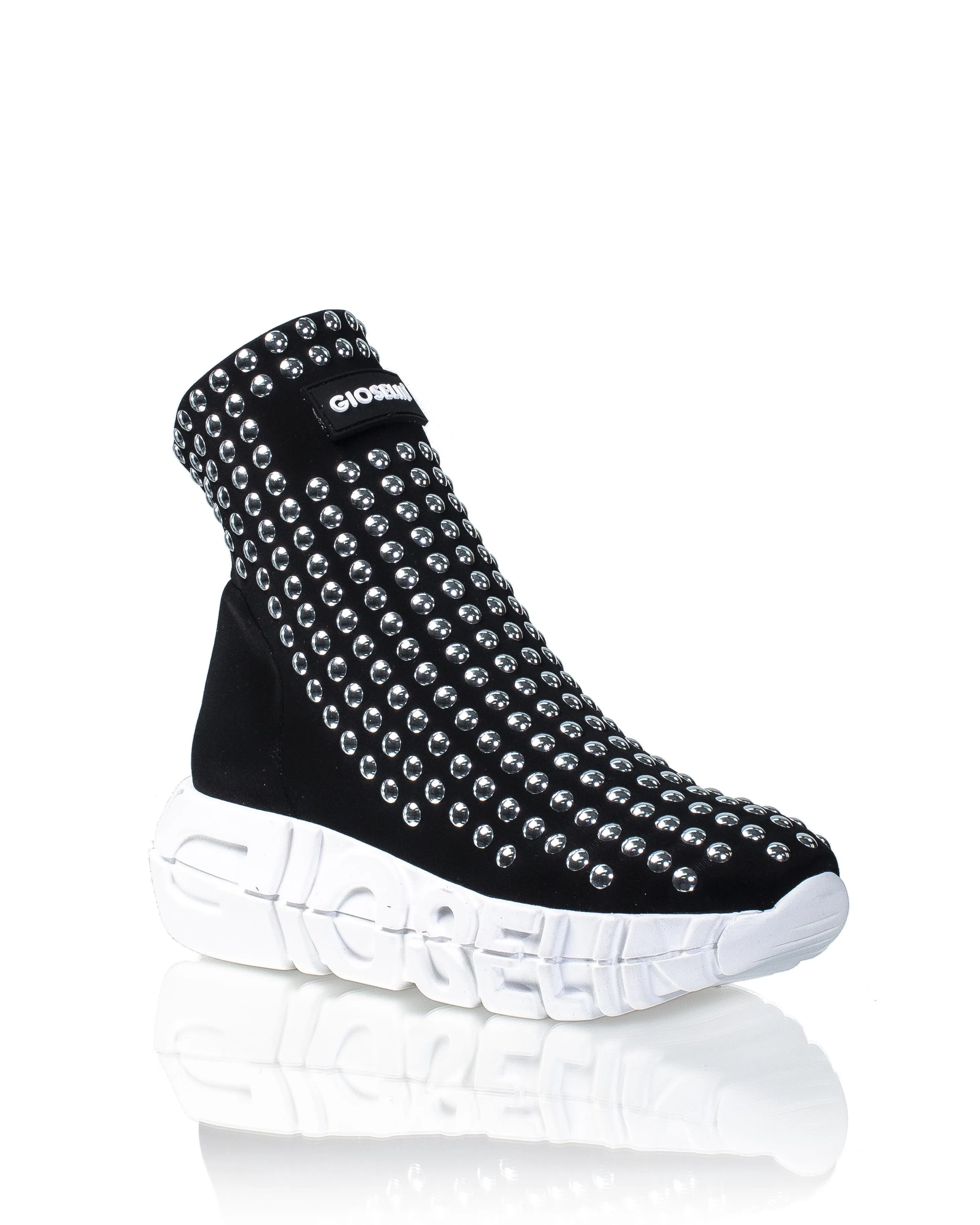 War Nero Studs Argento