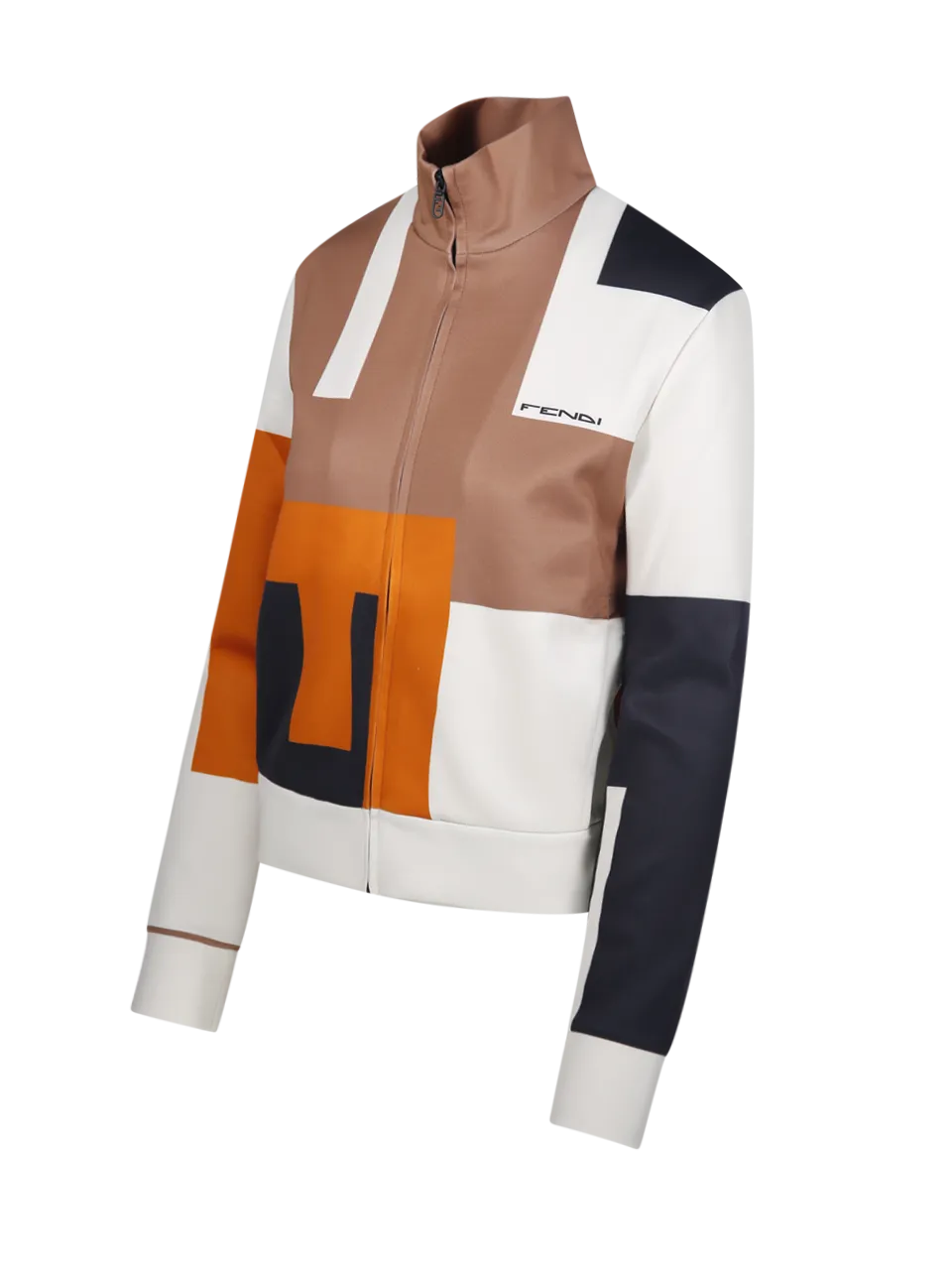 WOMAN FENDI ORANGE POLYAMIDE HOODIE