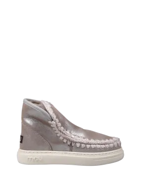 WOMAN MOU GREY LEATHER ESKIMO SNEAKER BOLD